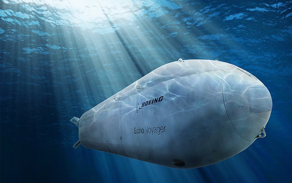 The Boeing Echo Voyager is an autonomous extra large unmanned undersea vehicle (XLUUV) for a variety of missions that were previously impossible due to traditional UUV limitations.