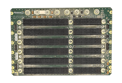 This OpenVPX, six-slot Gen-5 backplane is from Atrenne Systems in Brockton, Mass. This OpenVPX, six-slot Gen-5 backplane is from Atrenne Systems in Brockton, Mass.