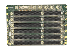 This OpenVPX, six-slot Gen-5 backplane is from Atrenne Systems in Brockton, Mass. This OpenVPX, six-slot Gen-5 backplane is from Atrenne Systems in Brockton, Mass.
