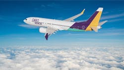 Cabo Verde Airlines in Praia, Cape Verde, took delivery of the carrier's first Boeing 737 MAX jet in July. Boeing projects the need for more than a thousand aircraft to accommodate a boom in travel in and from the continent. Boeing image. Cabo Verde Airlines in Praia, Cape Verde, took delivery of the carrier's first Boeing 737 MAX jet in July. Boeing projects the need for more than a thousand aircraft to accommodate a boom in travel in and from the continent. Boeing image.