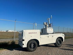 First-of-its-kind autonomous airfield inspection vehicle showcased by Greater Toronto Airports Authority. Photo by CNW Group/Greater Toronto Airports Authority.