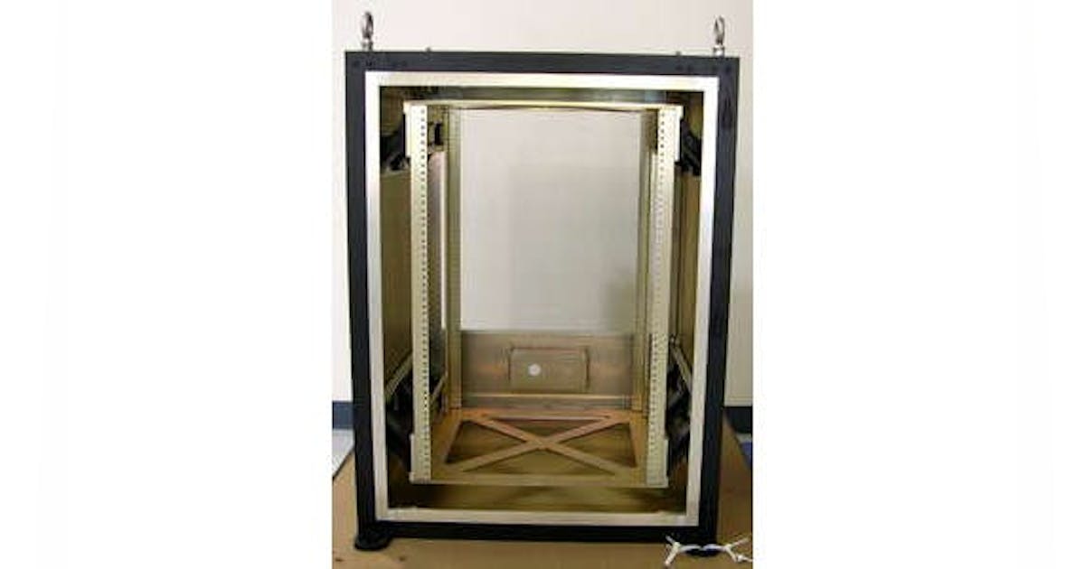 SIR-6500 Shock Isolated EMI Shielded Equipment Rack | Military Aerospace