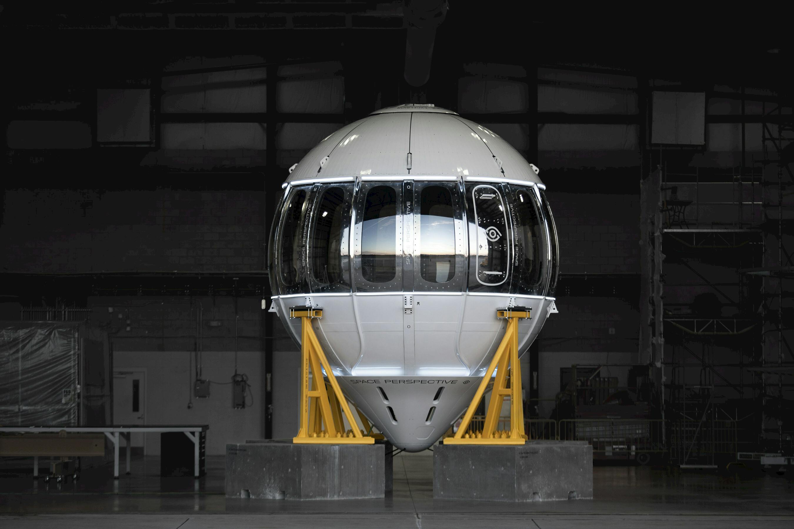 65d4fda7765bd1001ede4ea7 Space Perspective Capsule Front On Sunset Landscap