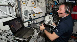 As part of the 'Surface Avatar' experiment, Swedish ESA astronaut Marcus Wandt commanded various robotic systems from the International Space Station ISS. ESA/NASA photo.