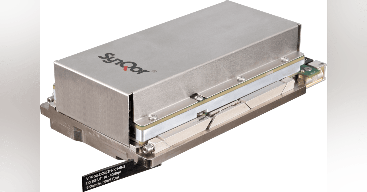SynQor Releases an Advanced 28 Vdc Input 3U VPX with Extended Hold-Up ...