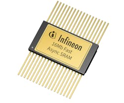 Infineon&rsquo;s new asynchronous SRAMs in 8-,16-, and 32-bit wide configurations are QML-V certified, ensuring the reliability and lifecycle requirements of extreme environments. The devices feature access times down to 10 ns, making them the fastest option available. They also offer the smallest footprint for the highest density and lowest quiescent current. The patented RADSTOP&trade; technology memory solutions extend the computing limits of the overall system, while offering size, weight and power advantages for greater design flexibility.