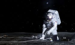 Artist's concept of an Artemis astronaut deploying an instrument on the lunar surface. NASA image. Artist's concept of an Artemis astronaut deploying an instrument on the lunar surface. NASA image.