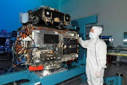 BAE Systems has completed the integration of the Carruthers Geocorona Observatory&rsquo;s ultraviolet spectrometer onto the satellite bus, the next major step in completing the NASA Earth-monitoring satellite. BAE Systems photo.
