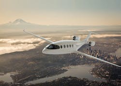 A rendering of Eviation's all-electric Alice aircraft. A rendering of Eviation's all-electric Alice aircraft.