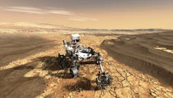NASA&apos;s Perseverance rover on Mars. NASA image.