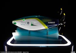 Airbus' hydrogen fuel cell design. Airbus image. Airbus' hydrogen fuel cell design. Airbus image.