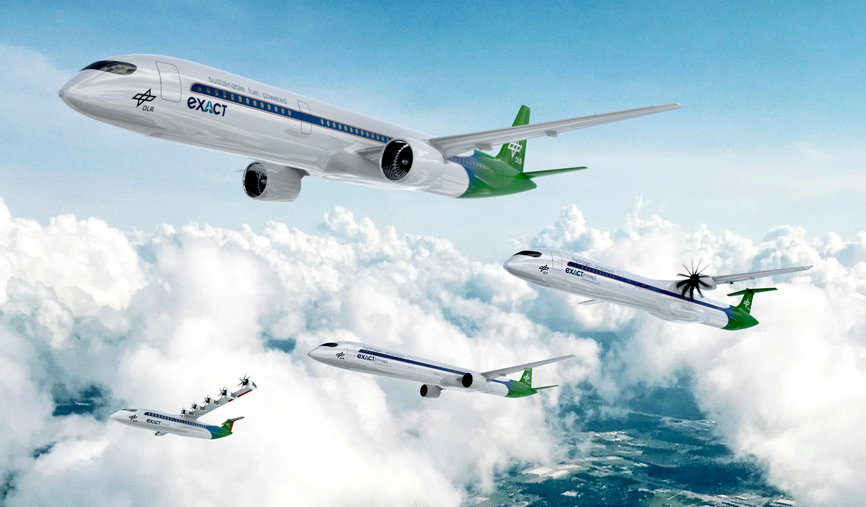 In order to explore the future of aviation, the EXACT project designed four different configurations for propulsion systems. DLR (CC BY-NC-ND 3.0) image.