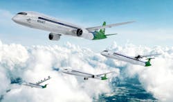 In order to explore the future of aviation, the EXACT project designed four different configurations for propulsion systems. DLR (CC BY-NC-ND 3.0) image. In order to explore the future of aviation, the EXACT project designed four different configurations for propulsion systems. DLR (CC BY-NC-ND 3.0) image.