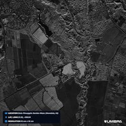Umbra’s high-resolution Synthetic Aperture Radar shows the Dole Pineapple Garden Maze in Honolulu, Hawaii. Umbra’s high-resolution Synthetic Aperture Radar shows the Dole Pineapple Garden Maze in Honolulu, Hawaii.