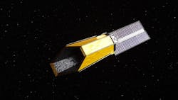 This artist’s concept features one of multiple initial possible design options for NASA’s Habitable Worlds Observatory. NASA’s Goddard Space Flight Center conceptual image. This artist’s concept features one of multiple initial possible design options for NASA’s Habitable Worlds Observatory. NASA’s Goddard Space Flight Center conceptual image.