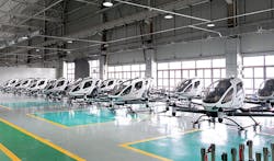 EHang delivers 27 units of EH216-S to Wencheng. EHang photo.