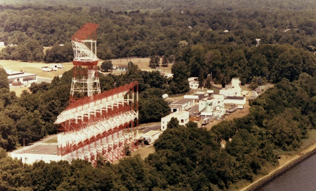 One example of an OTH radar is the NRL's Magnetic Drum Radar Equipment (MADRE) that operates on the shores of the Chesapeake Bay. MADRE is a high-power, high antenna-gain over-the-horizon radar that can detect and track aircraft over the Atlantic Ocean.