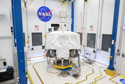 NASA’s VIPER robotic Moon rover is seen here in a clean room at NASA’s Johnson Space Center in Houston. NASA/Helen Arase Vargas photo. NASA’s VIPER robotic Moon rover is seen here in a clean room at NASA’s Johnson Space Center in Houston. NASA/Helen Arase Vargas photo.