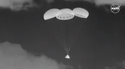 NASA and Boeing welcomed Starliner back to Earth following the uncrewed spacecraft’s successful landing at 10:01 p.m. MDT Sept. 6, 2024, at the White Sands Space Harbor in New Mexico. NASA image.