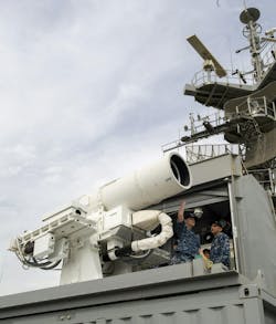 The Navy High Energy Laser with Integrated Optical Dazzler and Surveillance (HELIOS) system is rated at more than 60 kilowatts, and may see potential increases of 100 or 150 kilowatts for future deployments. The Navy High Energy Laser with Integrated Optical Dazzler and Surveillance (HELIOS) system is rated at more than 60 kilowatts, and may see potential increases of 100 or 150 kilowatts for future deployments.