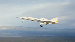 Boom Supersonic's XB-1 jet achieved its first flight this spring in Mojave, Calif. Boom Supersonic photo.
