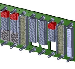 This 5/8 ATR fro Pixus Technologies shows a larger variation with 10 SOSA-aligned slots, with two high-speed VITA 91 connector interfaces. Beneath the backplane is the Pixus compact SOSA-aligned chassis manager mezzanine. This 5/8 ATR fro Pixus Technologies shows a larger variation with 10 SOSA-aligned slots, with two high-speed VITA 91 connector interfaces. Beneath the backplane is the Pixus compact SOSA-aligned chassis manager mezzanine.