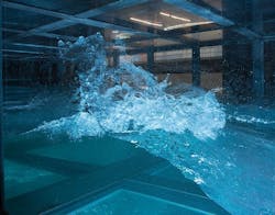 The SUrge-STructure-Atmosphere Interaction (SUSTAIN) test system is located at the University of Miami in Florida. The SUrge-STructure-Atmosphere Interaction (SUSTAIN) test system is located at the University of Miami in Florida.