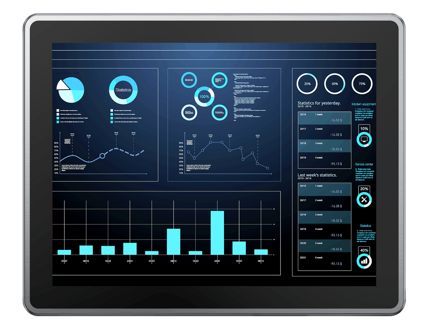 The Darveen SPC-9000 stainless steel touch-panel PCs resist the effects of washdowns for hygienically conscious applications.
