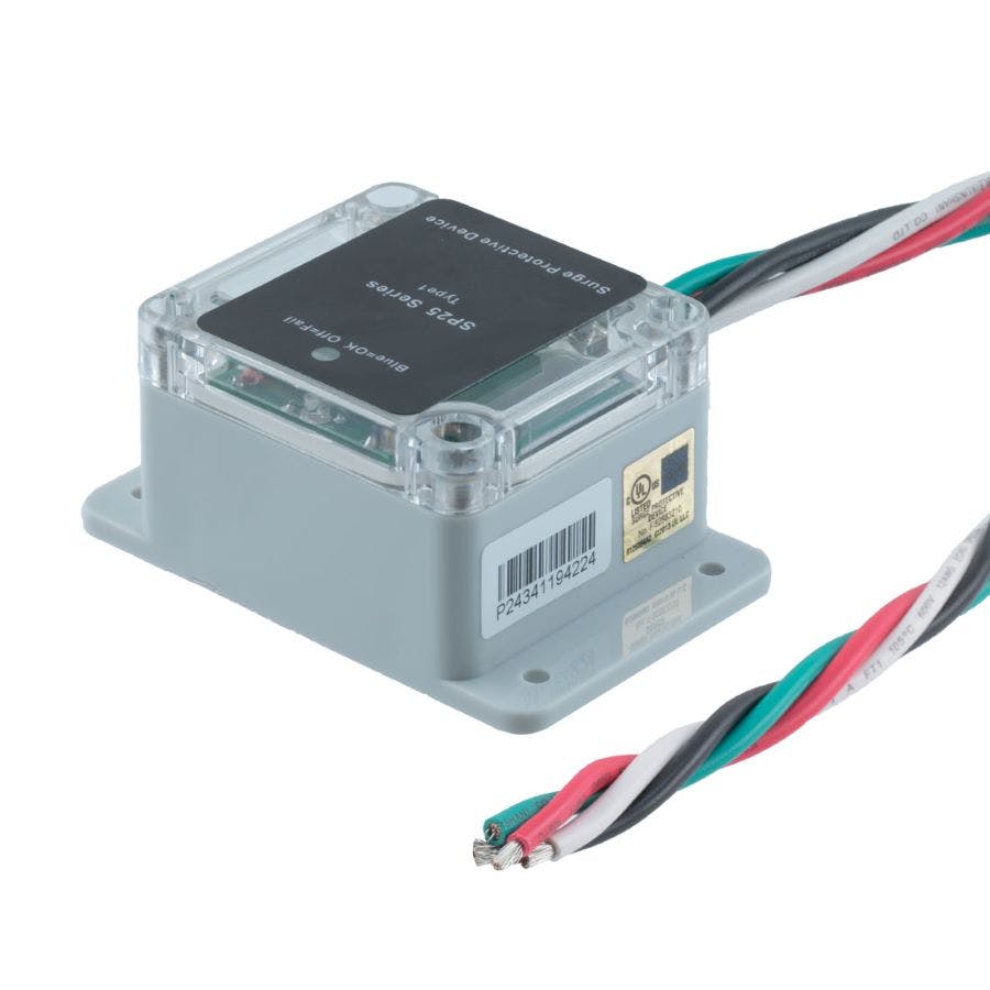 AC surge protectors from Transtector are for LED lighting indoors and outdoors