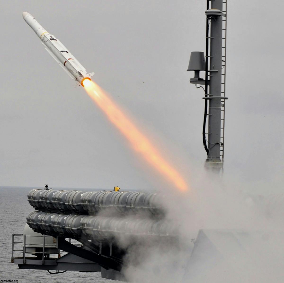 The ESSM Block 2 radar-guided missile is for shipboard air defense