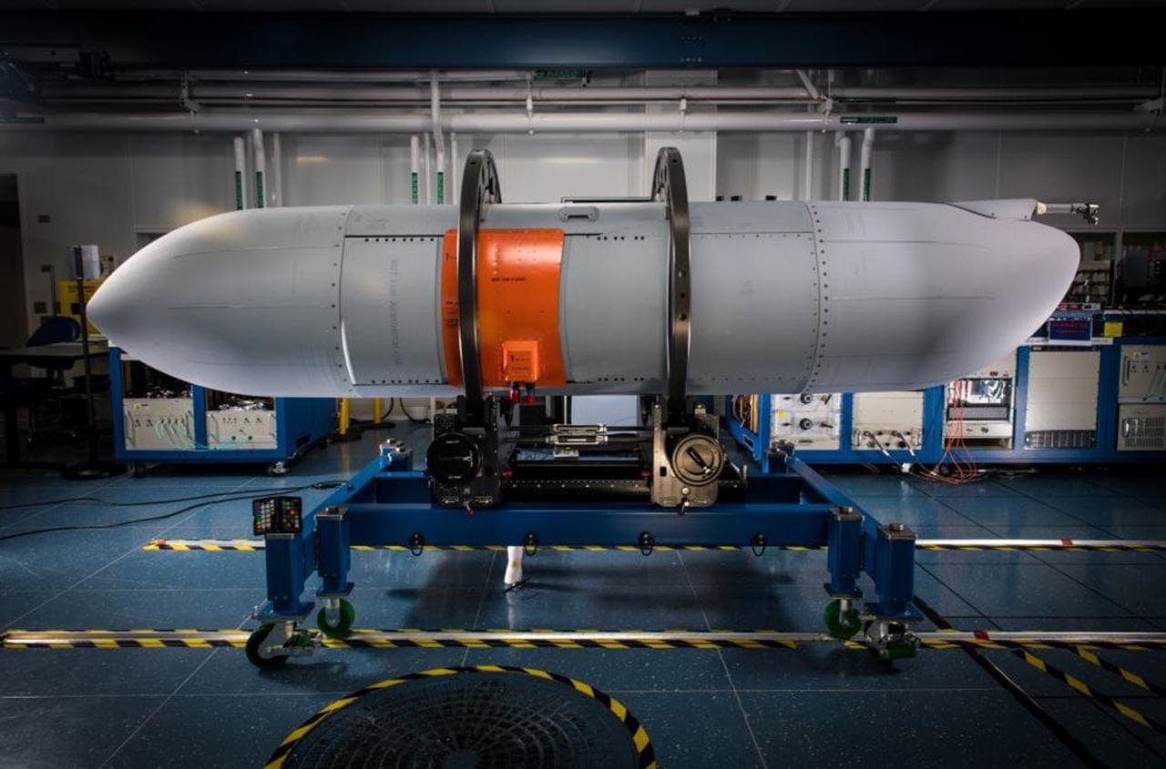 The RTX Raytheon Next-Generation Jammer Mid-Band airborne electronic warfare system operates at advanced ranges and can jam separate targets simultaneously.