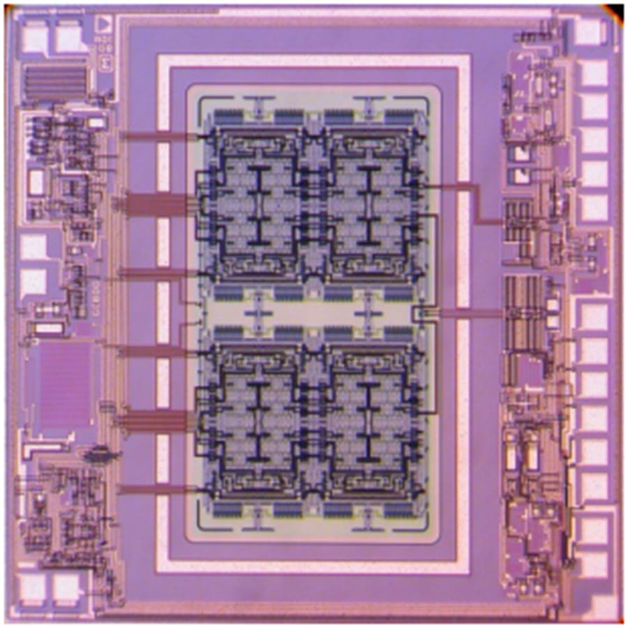 The Analog Devices ADXRS645 is a high performance angular rate sensor with vibration immunity for use in high temperature environments, with acceleration and vibration rejection.