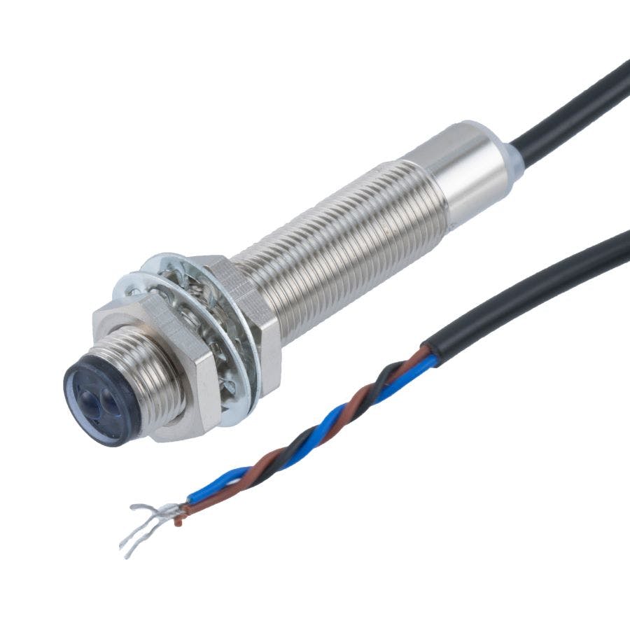 Diffuse reflection photoelectric proximity sensors from L-com are for industrial automation and robotics.