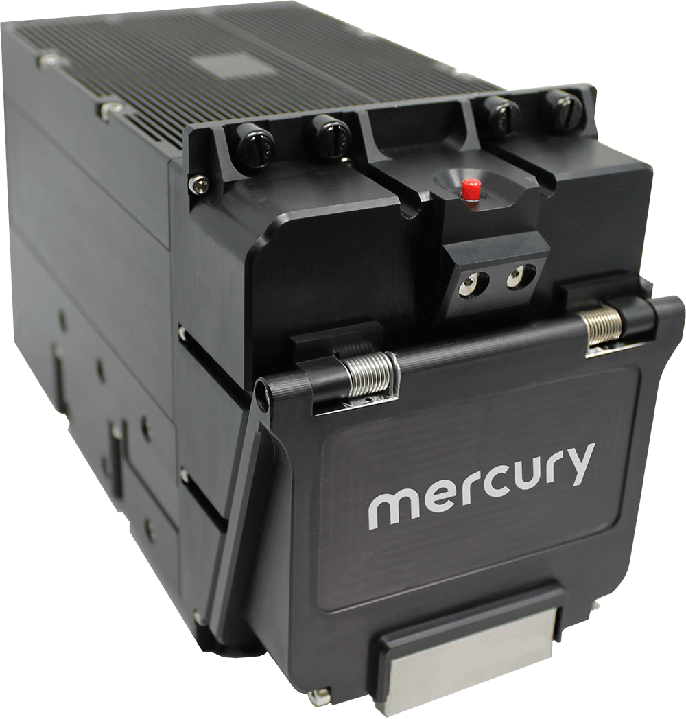 The Mercury HDVR avionics high-definition video recorder is for high-speed data and video recording of flight incidents and mission data.