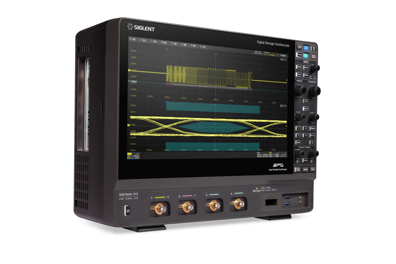 SDS7604A oscilloscope is for test and measurement, and mixed-signal analysis