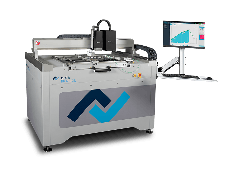Esra HR 600P circuit board rework system with residual solder removal for electronics repair