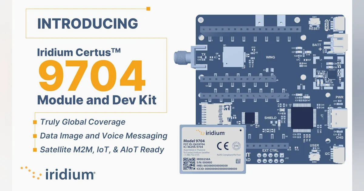 Iridium rolls out new AI module for IoT satellite applications ...