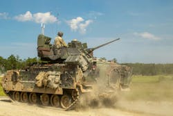 Soldiers operate an M2A4 Bradley Fighting Vehicle during an exercise last year at Fort Stewart, Ga., which required them to maneuver vehicles and fire live rounds. Soldiers operate an M2A4 Bradley Fighting Vehicle during an exercise last year at Fort Stewart, Ga., which required them to maneuver vehicles and fire live rounds.