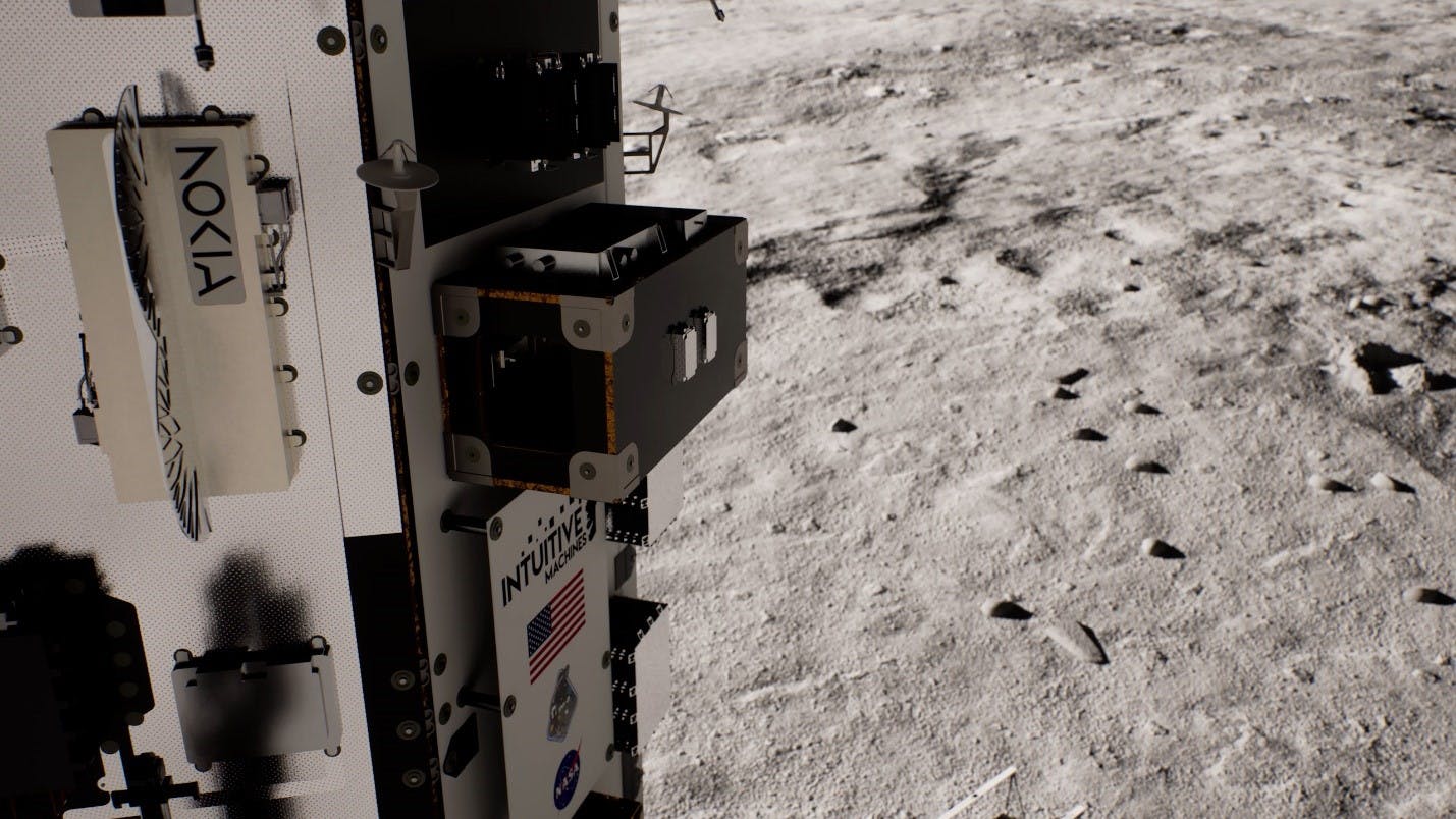 Nokia Inutitive Machines network pictured on the moon