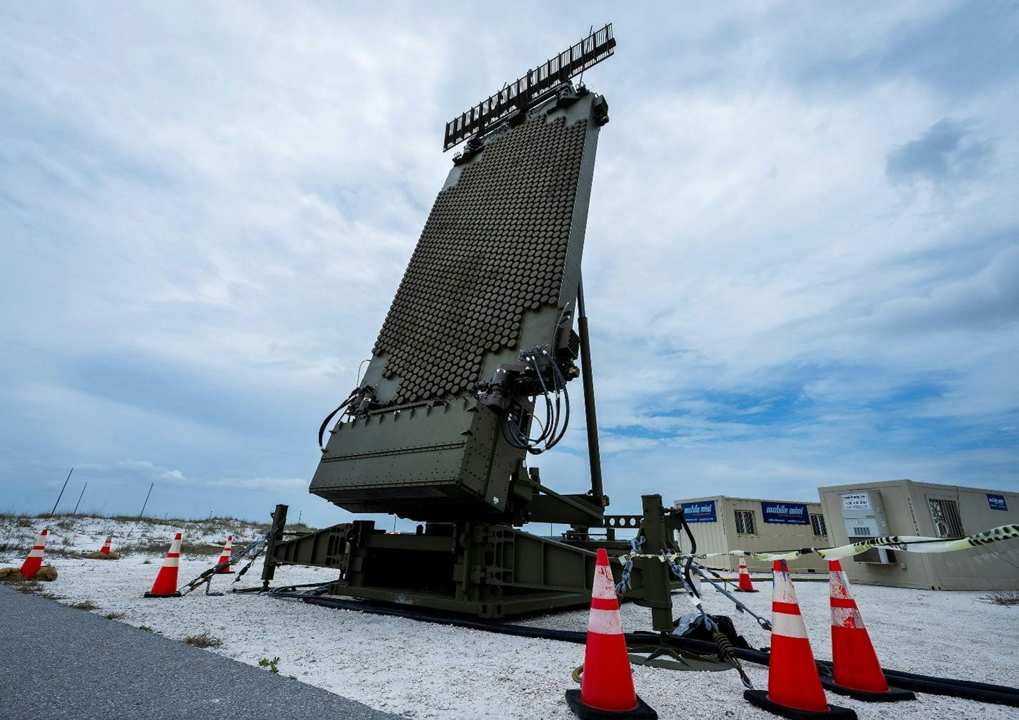 The Lockheed Martin AN/TPY-4 3DELRR radar is designed to detect, identify, and track objects at great distances.