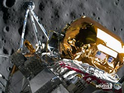 Lonestar's Independence payload was delivered as part of the successful Intuitive Machine's IM-1 Odysseus Nova-C lander mission that historically touched down on the south pole of the Moon on 22 February 2024. Lonestar's Independence payload was delivered as part of the successful Intuitive Machine's IM-1 Odysseus Nova-C lander mission that historically touched down on the south pole of the Moon on 22 February 2024.