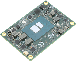 The AAEON NanoCOM-ADN COM Express Mini Size Type 10 module equipped with Intel Atom x7000E and Intel Processor N-series microprocessors are for industrial, robotics, machine vision, and edge computing. The AAEON NanoCOM-ADN COM Express Mini Size Type 10 module equipped with Intel Atom x7000E and Intel Processor N-series microprocessors are for industrial, robotics, machine vision, and edge computing.