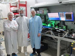 The laser has a narrow-linewidth external-cavity diode laser DL pro with a high-performance fiber amplifier ALS-1064-130. The laser has a narrow-linewidth external-cavity diode laser DL pro with a high-performance fiber amplifier ALS-1064-130.