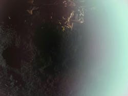 An image of Firefly's lander approaching the lunar surface An image of Firefly's lander approaching the lunar surface