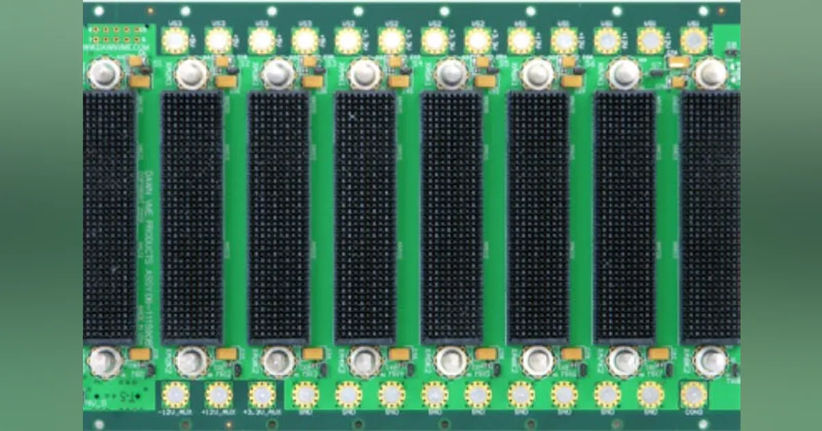 Dawn Backplanes: VPX-5908 3U OpenVPX | Military Aerospace