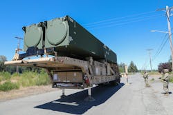 Soldiers prepare one of the Long Range Hypersonic Weapon Transporter Erector Launchers for transportation during exercise Resolute Hunter at Joint Base Lewis-McChord, Wash., last June. Soldiers prepare one of the Long Range Hypersonic Weapon Transporter Erector Launchers for transportation during exercise Resolute Hunter at Joint Base Lewis-McChord, Wash., last June.