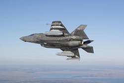 An F-35 conducts the first flight test last January to certify the F-35B short takeoff and vertical landing variant for carrying the AGM-158C Long-Range Anti-Ship Missile (LRASM) An F-35 conducts the first flight test last January to certify the F-35B short takeoff and vertical landing variant for carrying the AGM-158C Long-Range Anti-Ship Missile (LRASM)