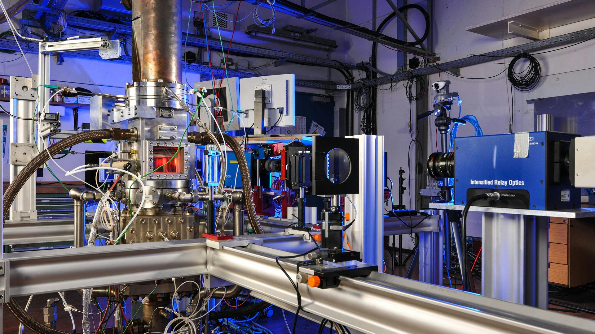 Lab equipment testing fuel