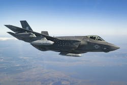 An F-35 Lightning II test pilot works to certify the carrier variant of the fighter aircraft for carrying the AGM-158C air-to-surface missile. An F-35 Lightning II test pilot works to certify the carrier variant of the fighter aircraft for carrying the AGM-158C air-to-surface missile.