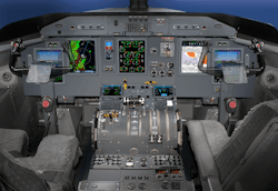 An image of the UA avionics system installed in an aircraft An image of the UA avionics system installed in an aircraft